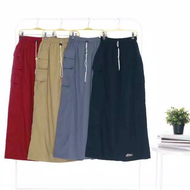 Rok Celana Outdoor Muslimah - Celana Rok Cargo Bahan Drill