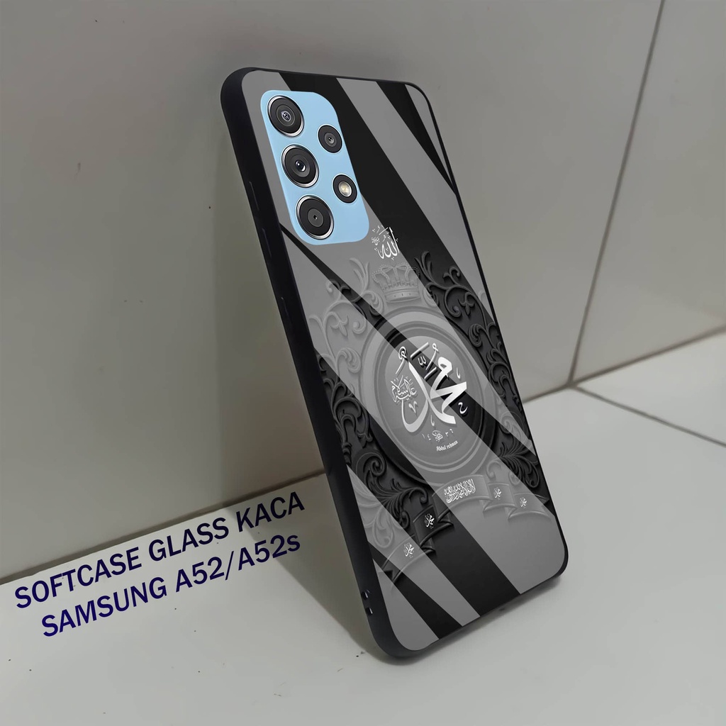 Softcase Glass Kaca SAMSUNG A52- Case Hp Pelindung Handphone SAMSUNG A52s [ A16]