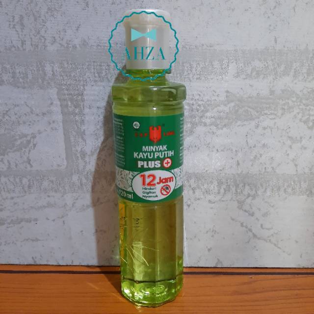 AHZA MINYAK KAYU PUTIH PLUS ANTI NYAMUK 8JAM 12JAM CAP LANG 15ML/30ML/60ML/120ML