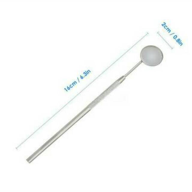 Alice dental // 1 handle + 10 kacamulut refill / kepala kaca mulut/ mouth mirror / alat standar gigi