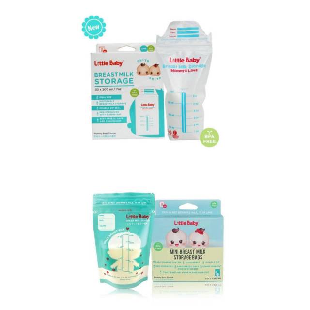 Little baby kantong asi 120ml, 200ml