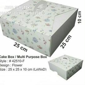 

' DUS KUE CANTIK / GIFT BOX ELEGAN / BOX KUE 25X24X9.5CM isi 5bh Modern →.