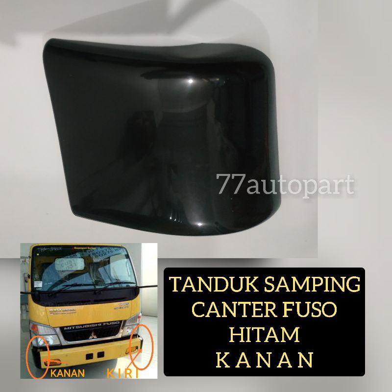 Tanduk depan samping mitsubushi canter fuso hitam kanan