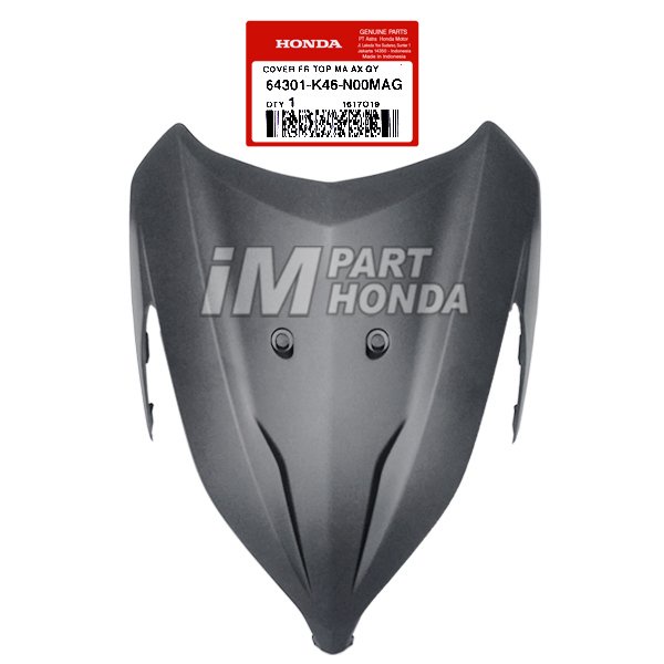 64301-K46-N00MAG Cover Front Top Panel Tameng Lampu Depan Vario 110 Fi eSP Hitam Dof