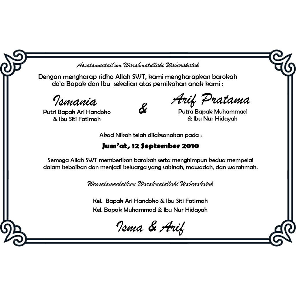 

Kartu Syukuran Tema Garis Simple