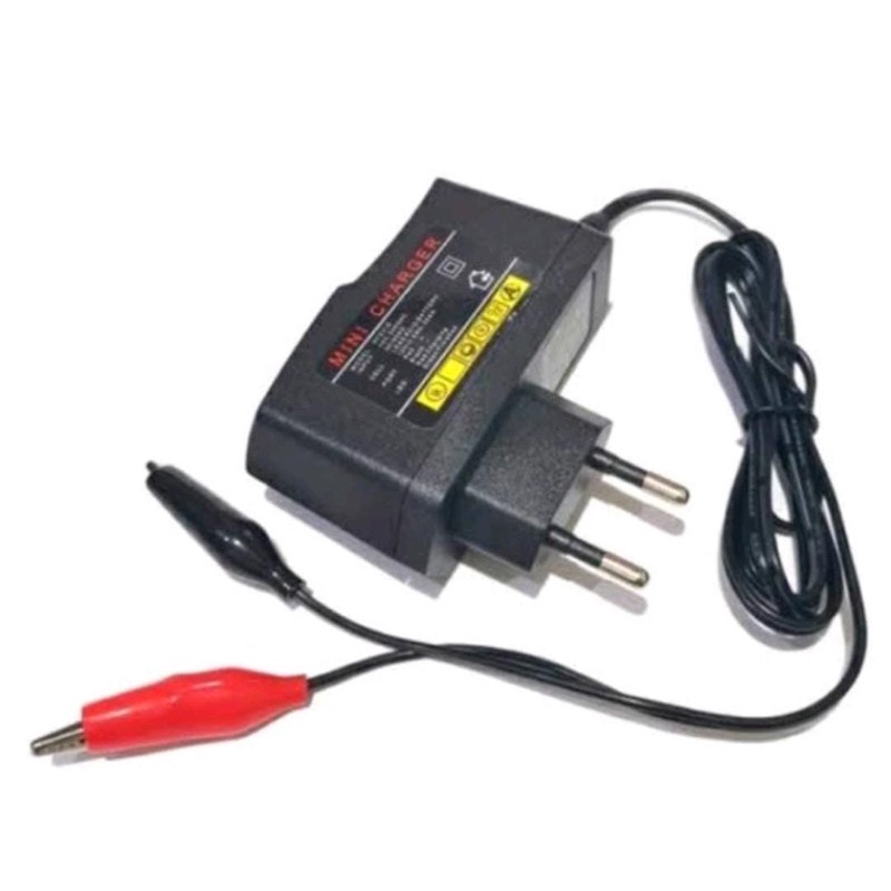 Adaptor Charger Aki ACCU 12V Adaptor Tester Lampu motor