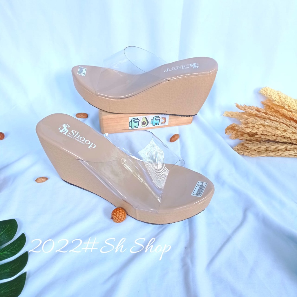 Promo Sandal Wedges Mika Wanita Termurah / Sandal Wedges Wanita Terbaru / Sandal Wanita Original / Sandal Wanita Korea / Sandal Wanita