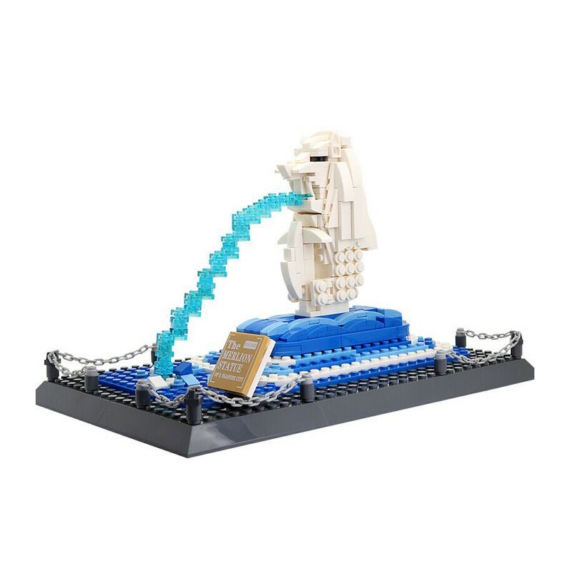 Mainan Blocks Singapore Merlion Statue Building 4218 Brick 503 pc