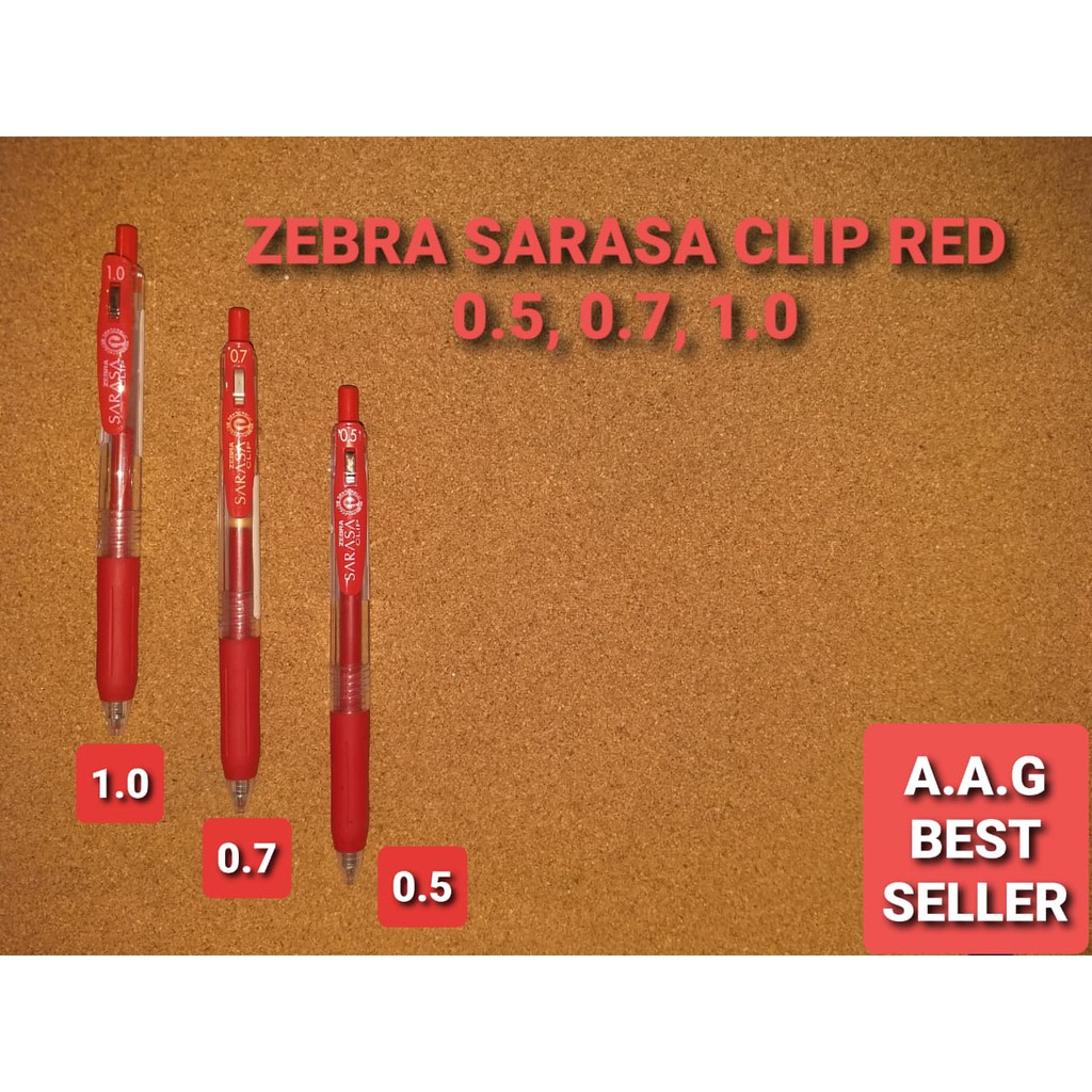 

ZEBRA SARASA CLIP RED