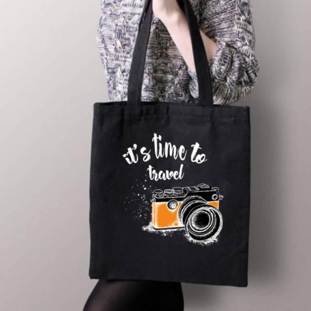 Monsoon - Totebag tote (PAKAI SELETING) Karakter Tote bag kpop murah wanita custom motif