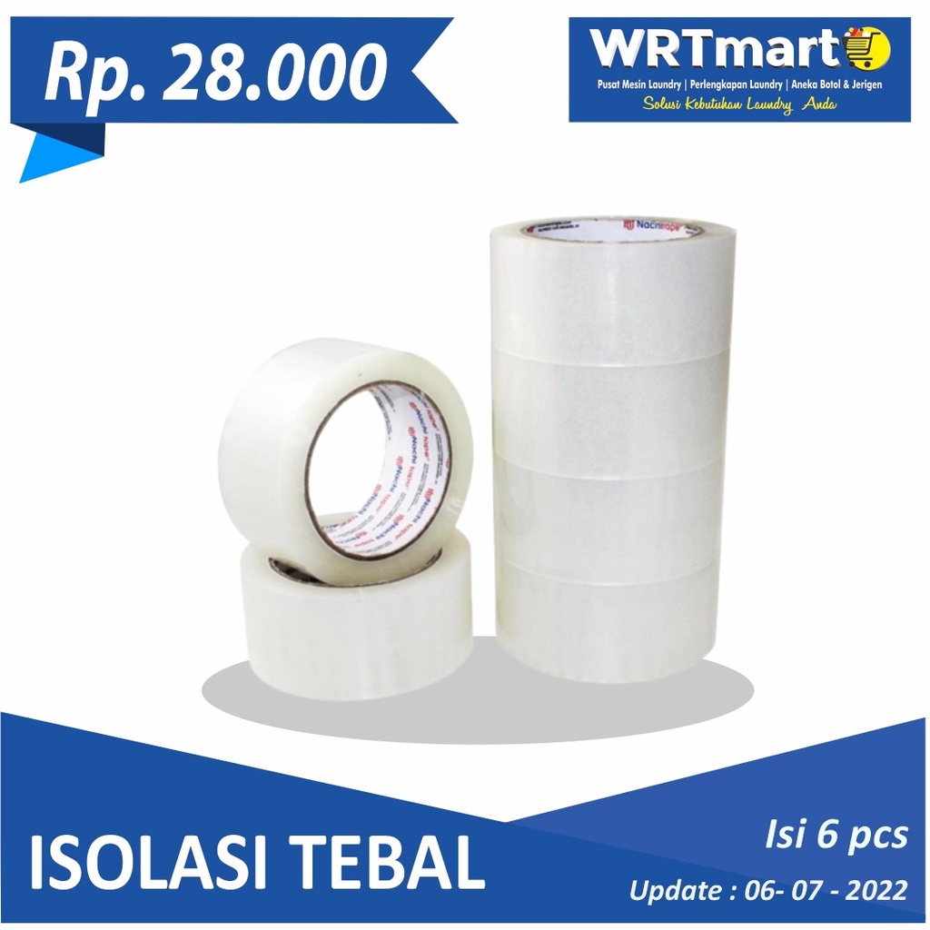 

Isolasi tebal bening isi 6 pcs