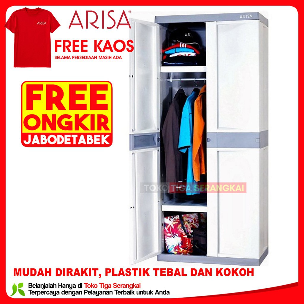 Arisa Lemari Plastik Serbaguna Gantungan CA-102A (Free Ongkir Jabodetabek)