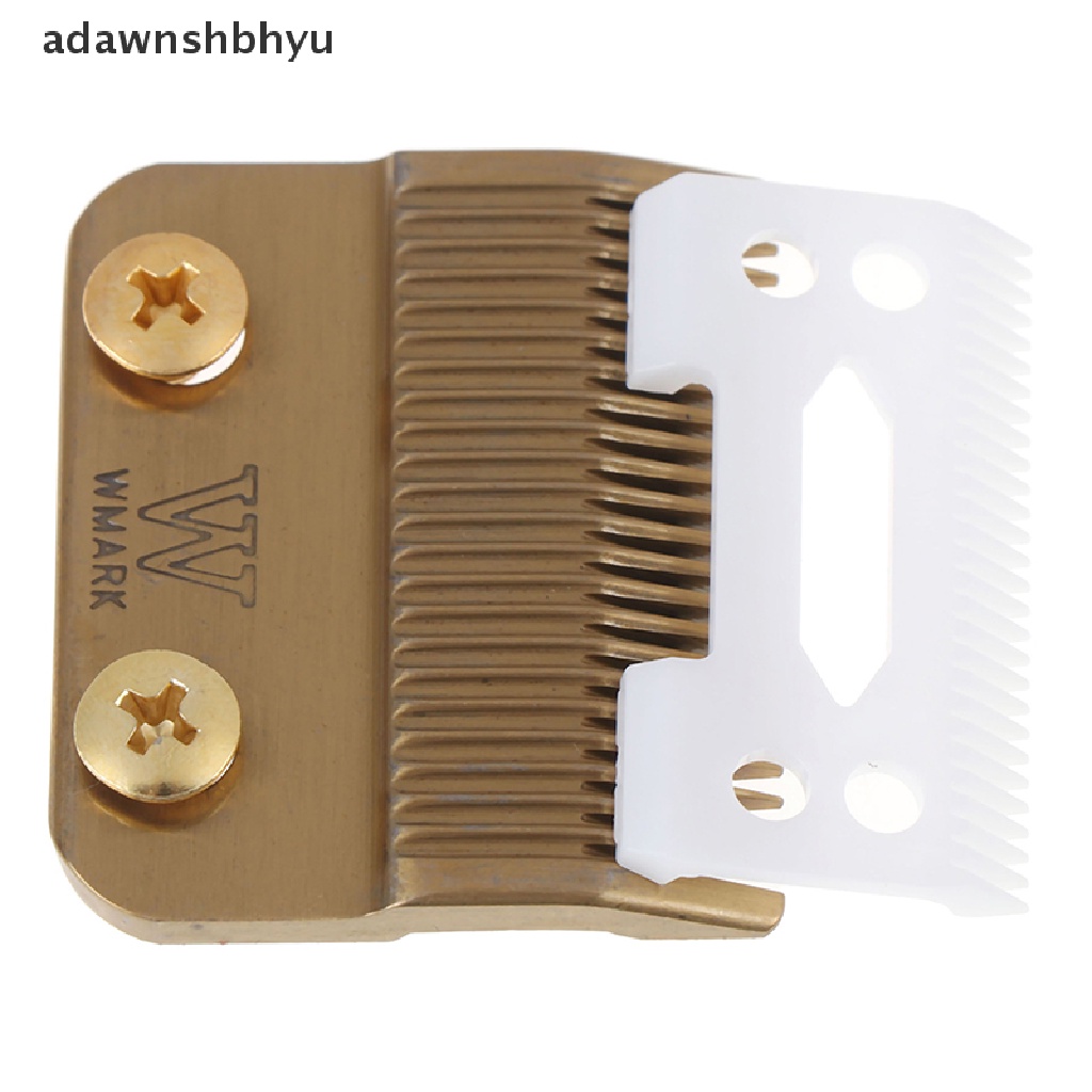 Adawnshbhyu 1Set Hair Clipper Blade Golden Dengan Pisau Keramik Untuk Clipper Tanpa Kabel