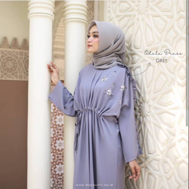 Odela dress Grey by Mayoutfit
