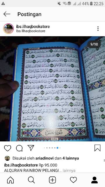 Al quran reinbow pelangi