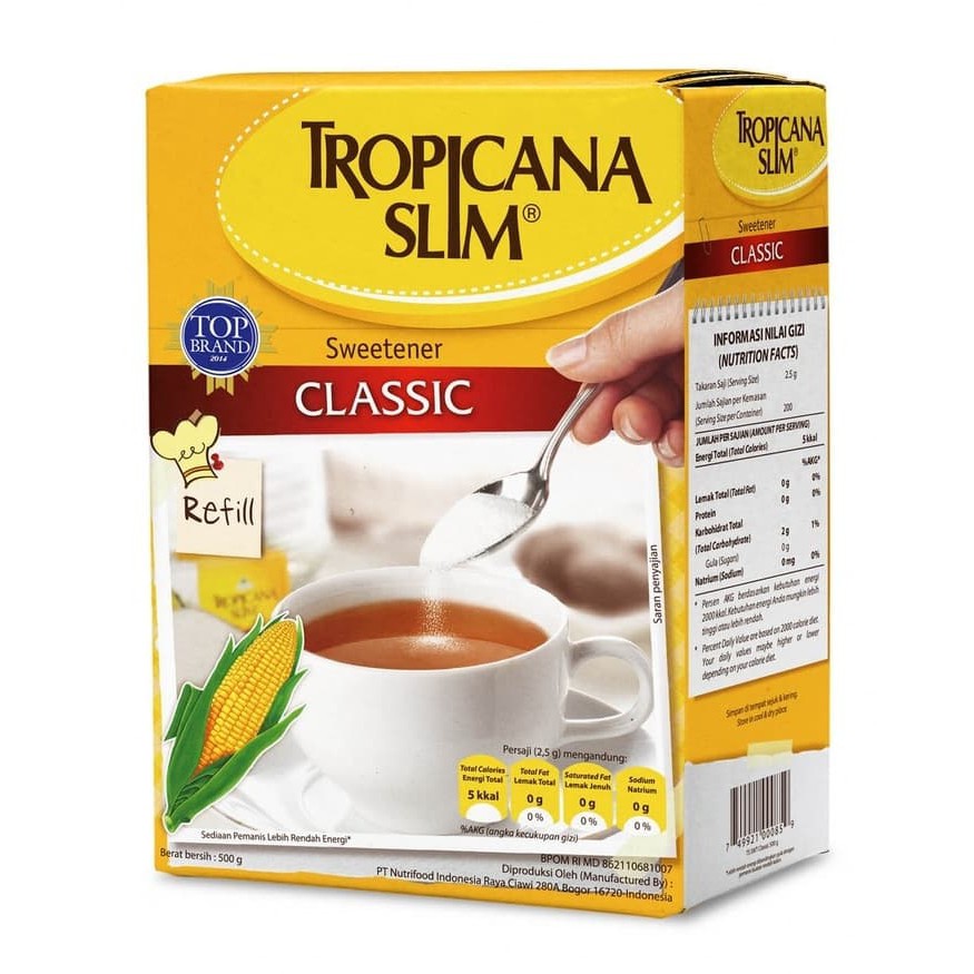 

Promo Terbatas - Tropicana Slim Classic Refill 500Gr