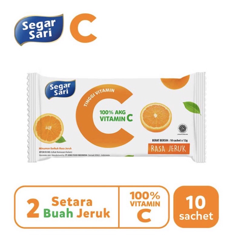 

Segar Sari Minuman Serbuk Instan Jeruk 10 x 12 g