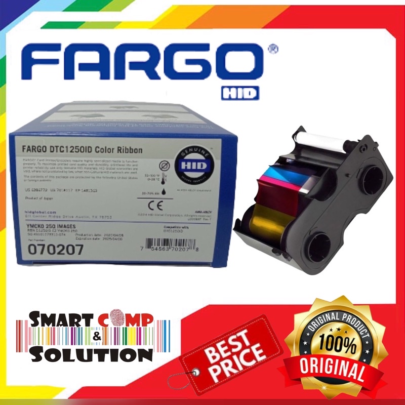 Ribbon ID Card Fargo DTC 1250ID color 070207