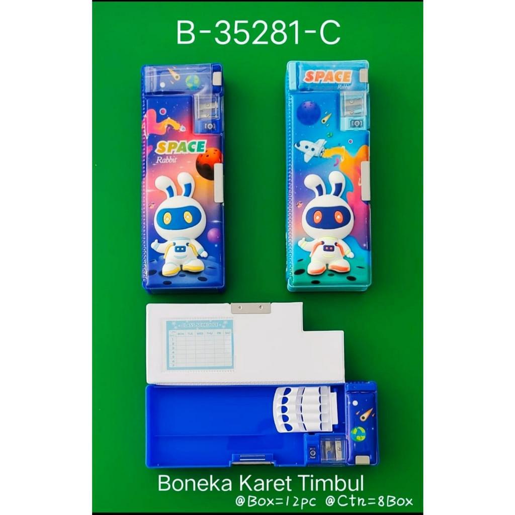 

Tempat Pensil 3D / Kotak Pensil / Pencil Box Space Rabbit 35281-A