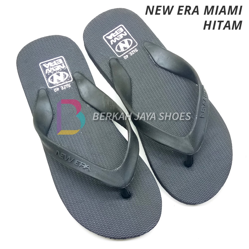 Sandal Pria - Sandal Jepit Pria - Sandal Jepit Karet Pria New Era Miami Varian Warna - Anti Air