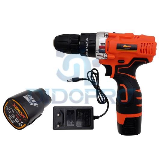 XENON CDID700 Bor Beton Charger 14.4V Cordless Impact Drill 2 Baterai