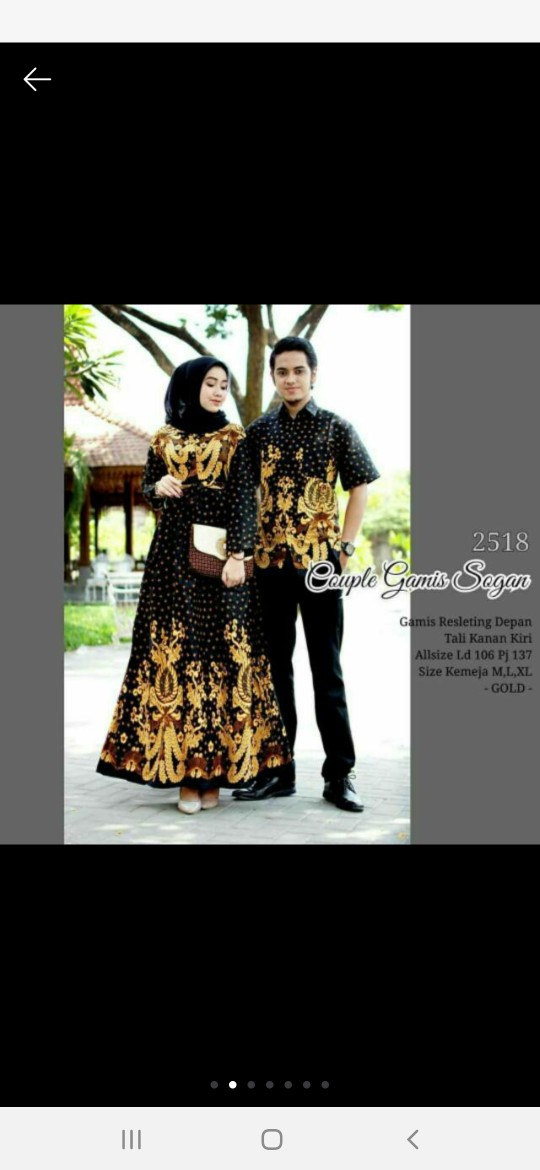 Baju Couple Keluarga Sania Ruffle Batik Couple Ori Ndoro Jowi Dnt Garansi Termurah - Gurita Kuning