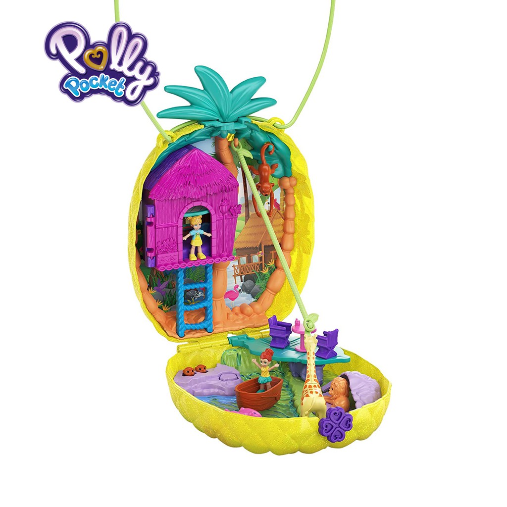 Polly Pocket Tropicool Pineapple Purse Mainan  Boneka 