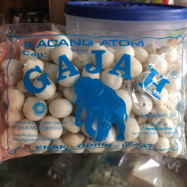 

Camilan Kacang Atom Cap Gajah 120 gram