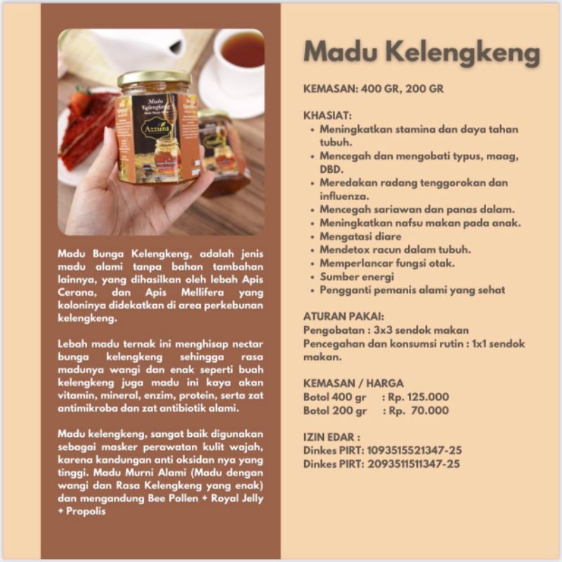 

Madu Murni Kelengkeng