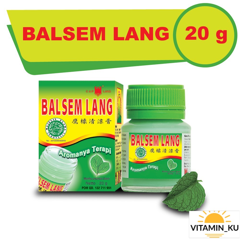 Cap Lang BALSEM LANG 20 GR VITAMIN_KU