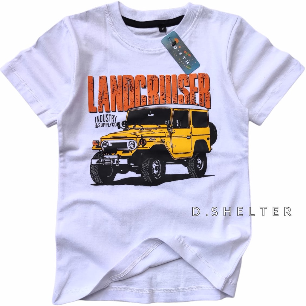 KAOS DISTRO ANAK PUTIH LANDCRUISER / D.shelter