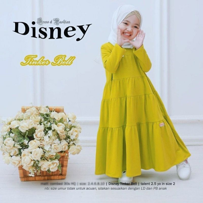 GAMIS ANAK PEREMPUAN DISNEY KIDS 5-11TAHUN