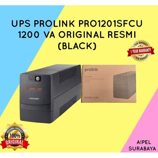 PRO1201 | UPS PROLINK PRO1201SFCU 1200 VA ORIGINAL RESMI (BLACK)