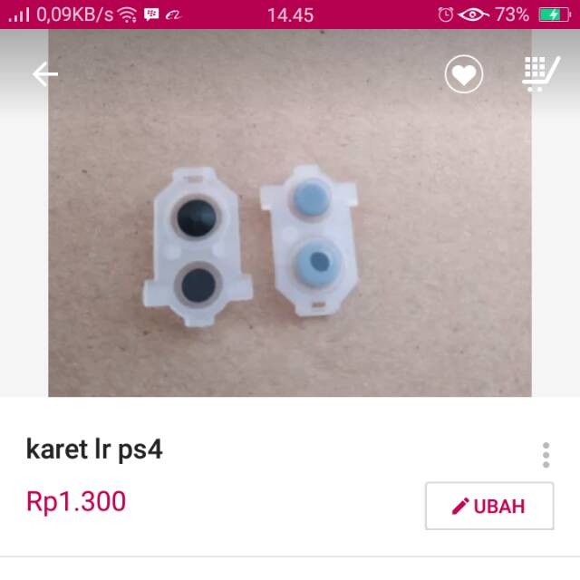 karet lr  ps4  new model ori pabrik