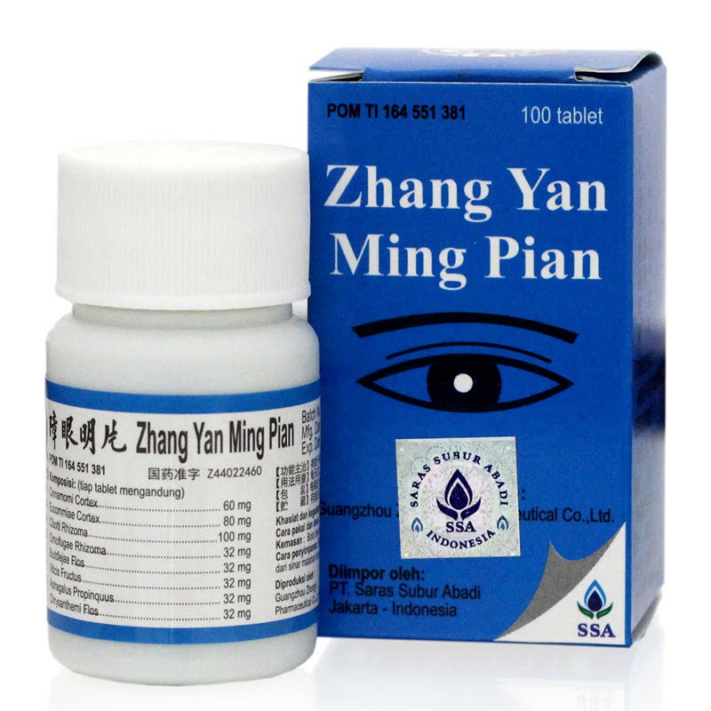 Zhang Yan Ming Tablet 100'S - Obat Mata