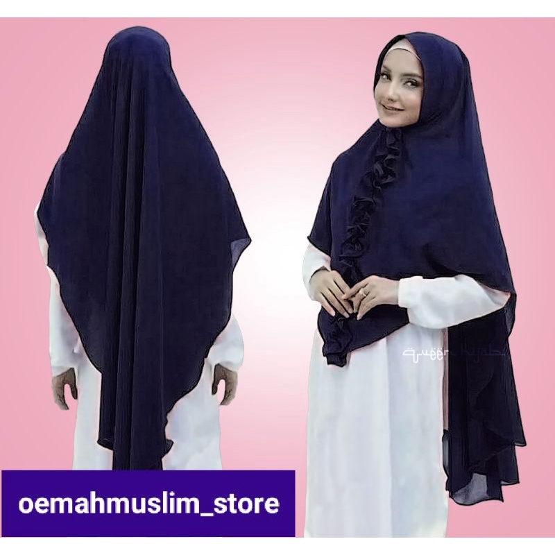 Jilbab Khimar jumbo KAMILLA | Khimar kamilla jumbo rempel | kamilla Khimar hijab | jilbab syar'i