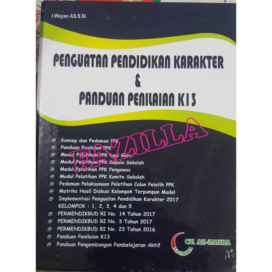 Jual Buku Penguatan Pendidikan Karakter Panduan Penilaian K