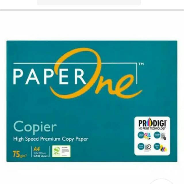 

Kertas hvs paperone A4 75 gram 1rim isi 500lembar
