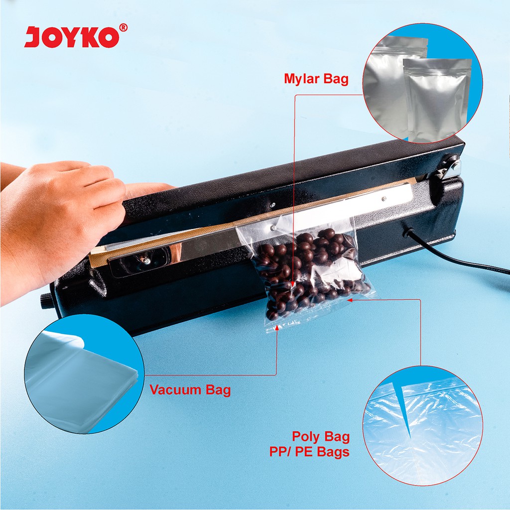 

Joyko Impulse Heat Sealer Mesin Penyegel Joyko IS-916 Besi 30 cm Mesin press IS-915