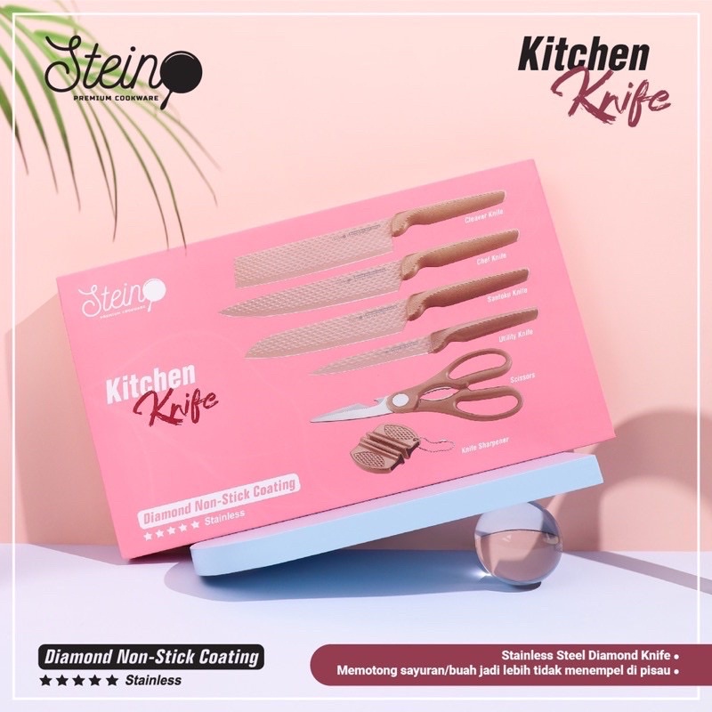 [MEDAN] DIAMOND KNIFE SET STEINCOOKWARE