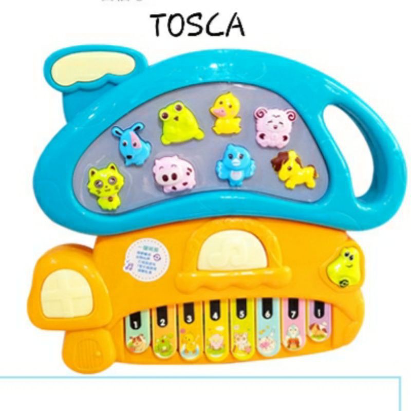 Tma / Mainan Anak Mushroom animal farm piano atau piano Hewan bentuk jamur