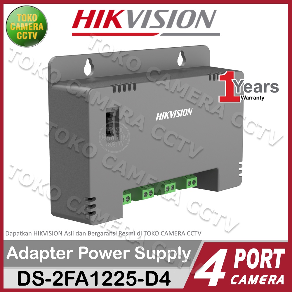 ADAPTOR POWER SUPPLY PSU 4 CAMERA CCTV HIKVISION DS-2FA1225-D4