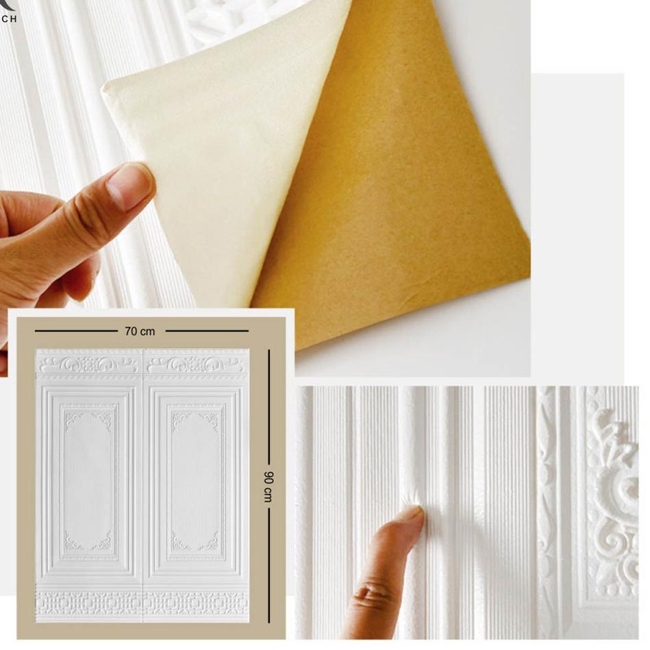 PROMO BELI 30 FREE 1 PCS !! WALLFOAM 3D PANEL 90CM X 70CM WALLPAPER FOAM-3