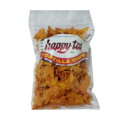 

SNACK KILOAN HAPPY TOS TORTILLA CHIPS KEMASAN KURLEB 250 GRAM
