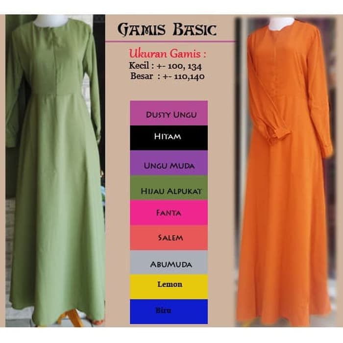Gamis wolfis polos / gamis wolfis / gamis syari