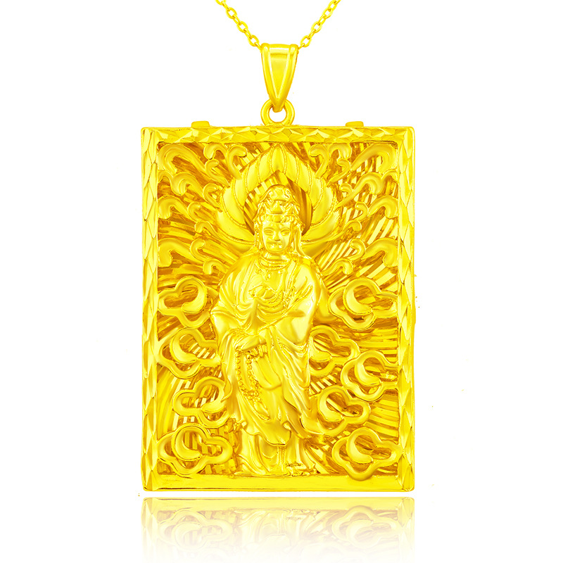 Kalung Emas Asli Kadar 375 Dengan Liontin Elektrik Untuk Pria