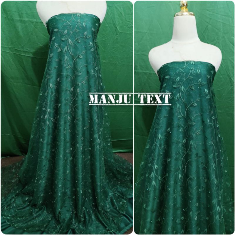 Kain tile akar mutiara / bahan Tulle mutiara / bahan dress,gaun,seragaman,dll