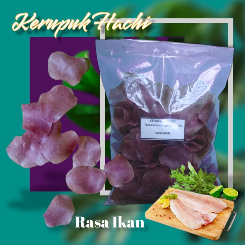 

Kerupuk Hachi kerupuk beras ikan tenggiri 165 gram