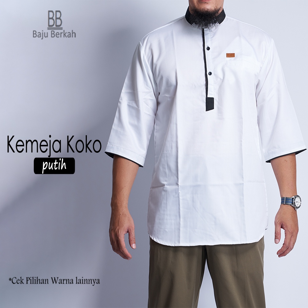 Jual Baju Koko Pria Dewasa Muslim Kemeja Koko Kknk Original By Nazeer Shopee Indonesia