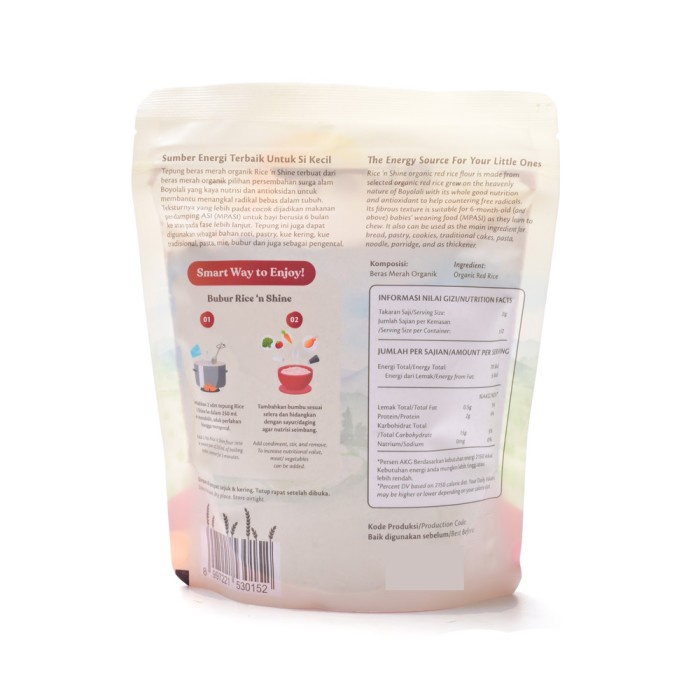 

Ketan-Beras-Tepung- Rice'N Shine Tepung Beras Merah Organik 250 G -Tepung-Beras-Ketan.